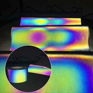 炫彩七彩反光热贴膜材料