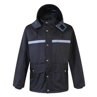 cnss反光雨衣雨裤套装 分体休闲雨衣 时尚成人骑行雨衣