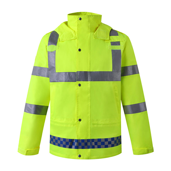 港式交通路政反光雨衣多口袋可印刷